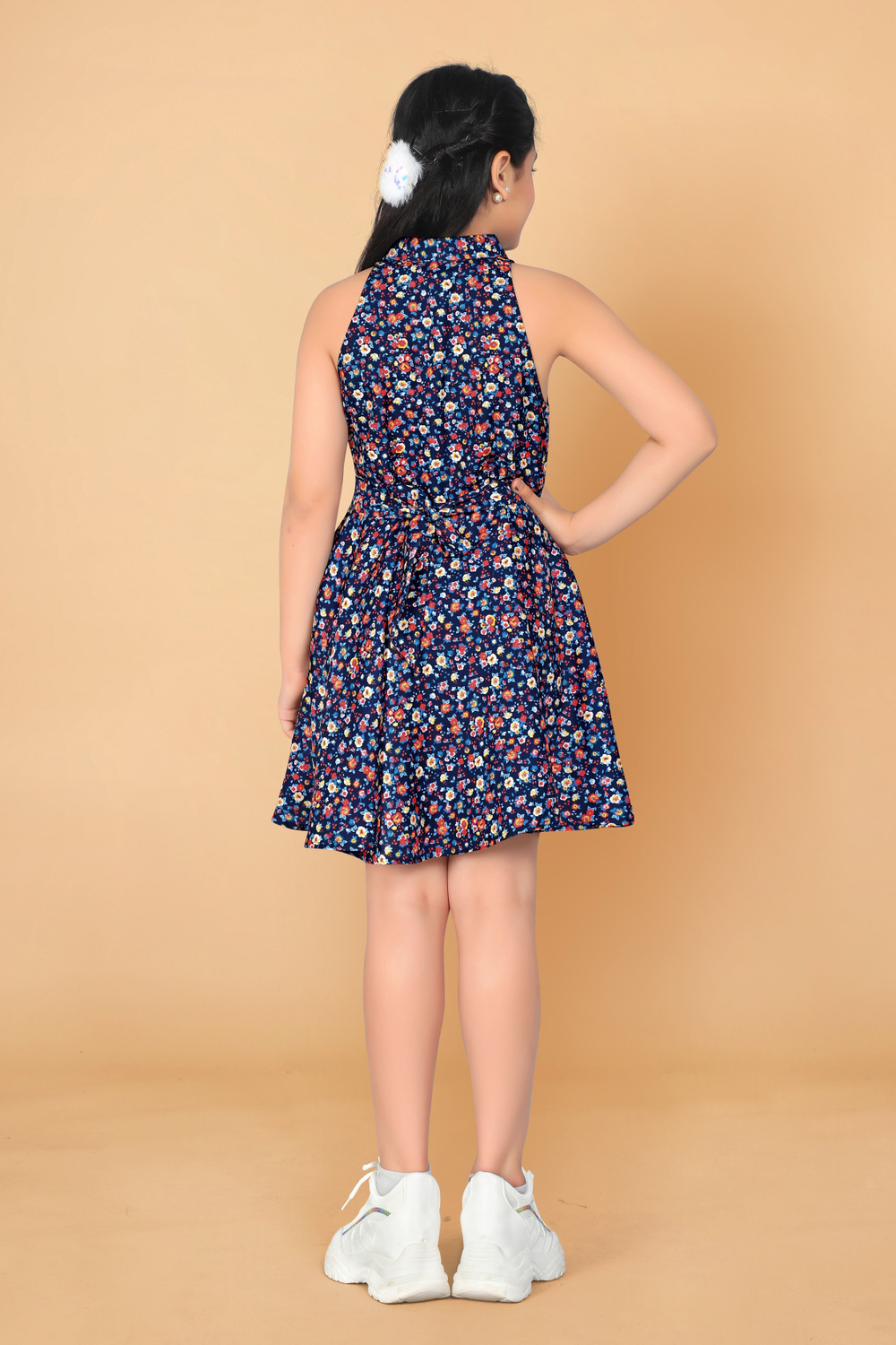 Fablina sleeveless floral-print Midi