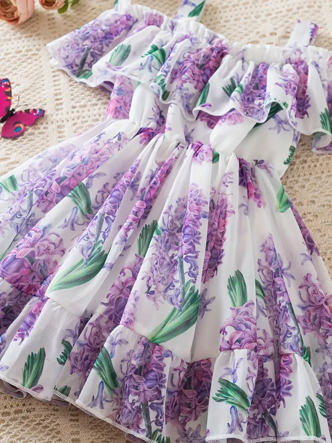 Parnika Hyacinth print  Midi