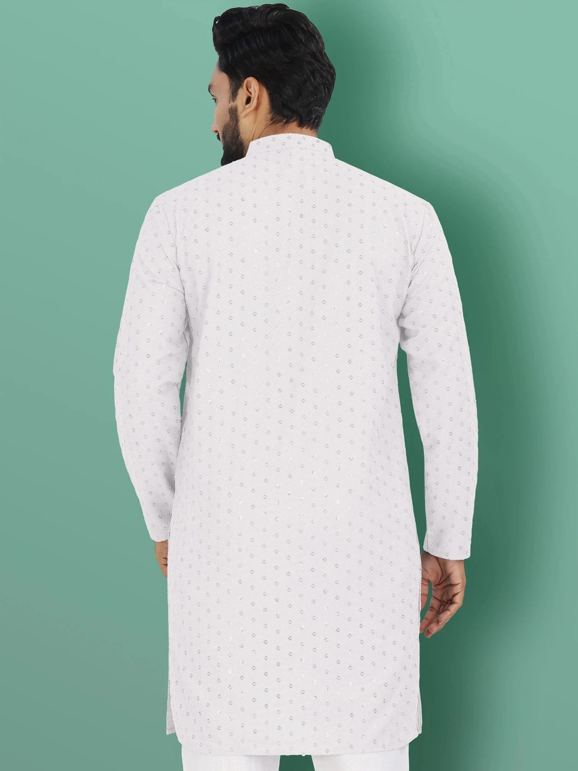 Verve Cross Type Small Dots Kurta Set