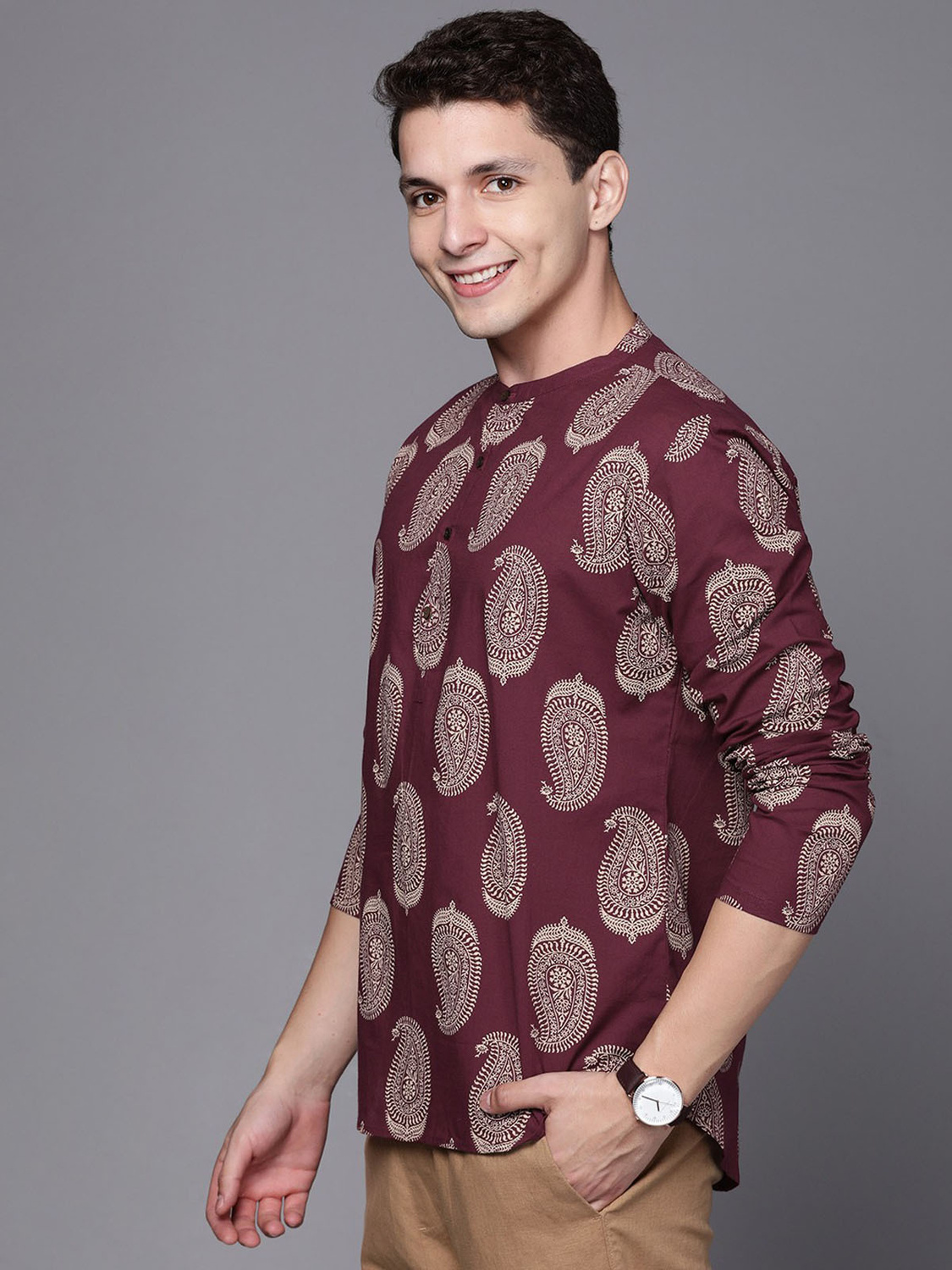 Devansh Large-scale Paisley Print Shirt