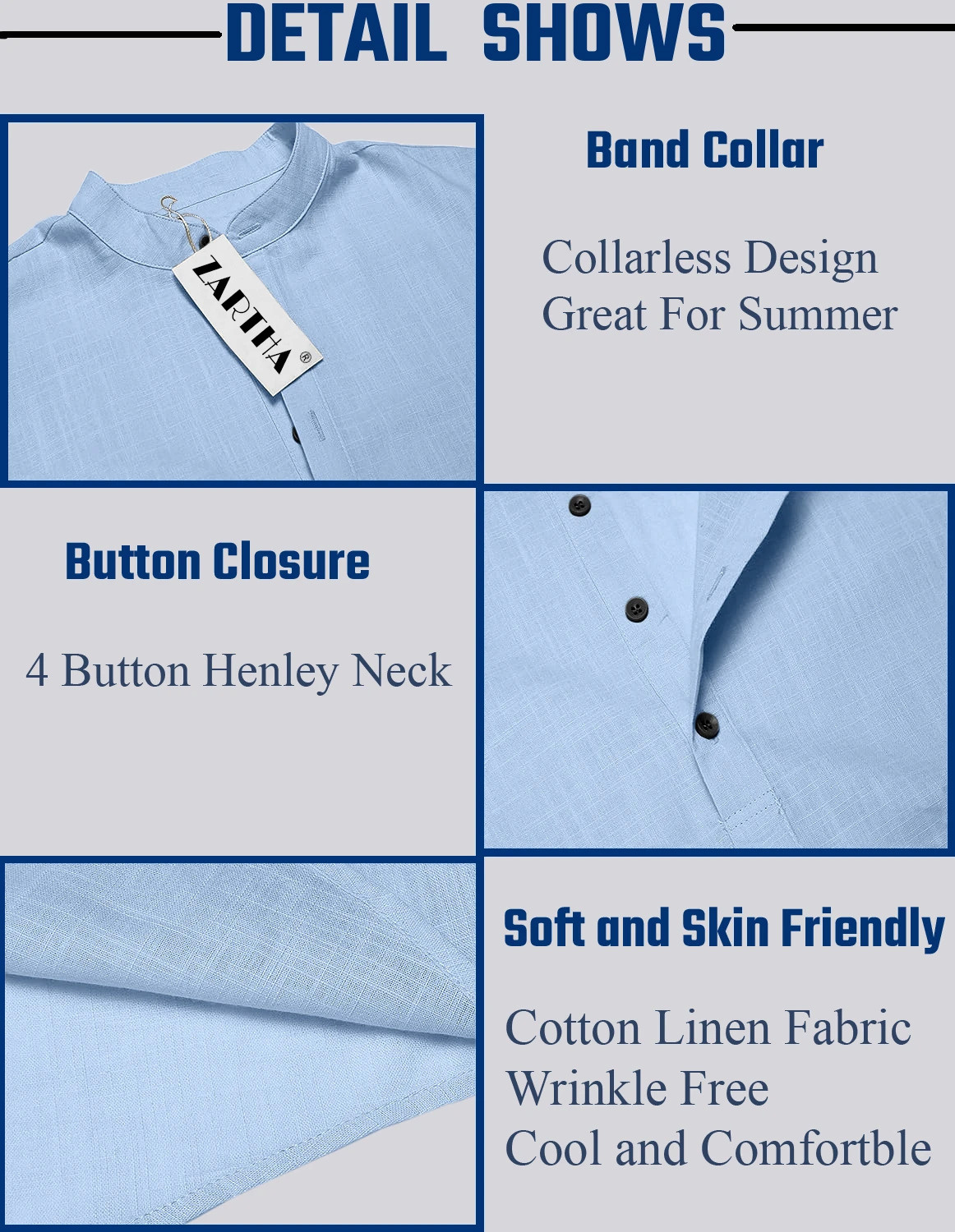 Zorvan Modern Kurta-style shirt