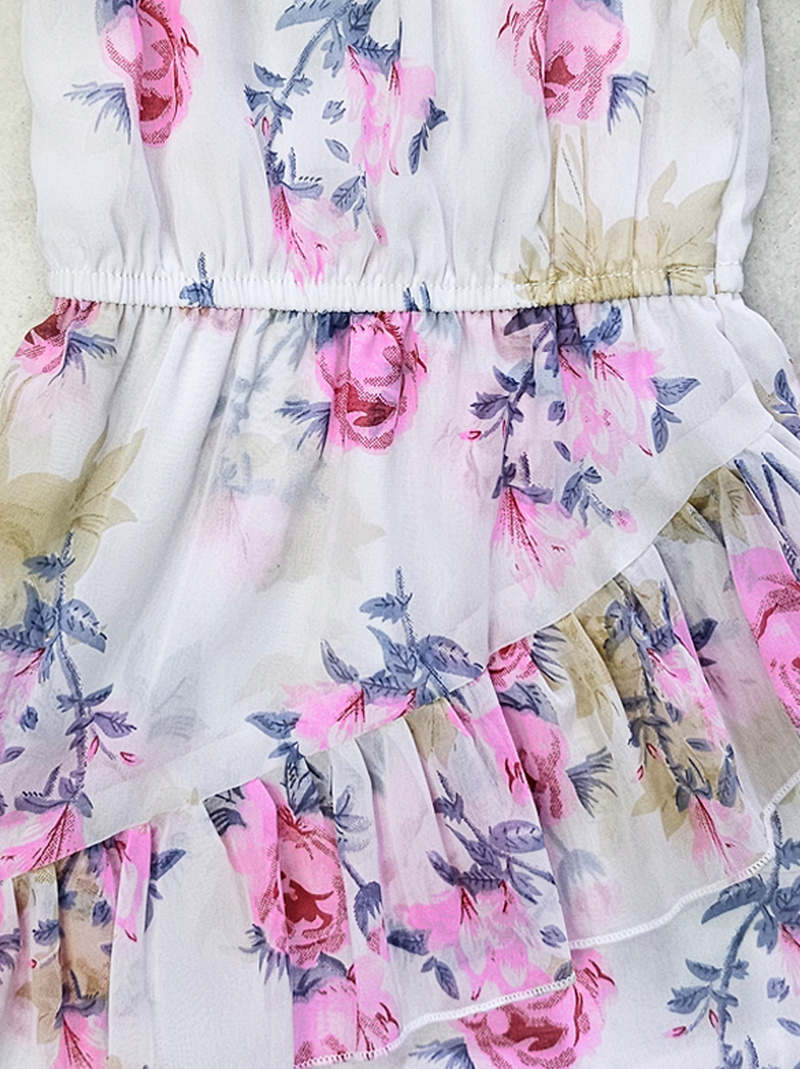 Moonette Girls' floral summer dress