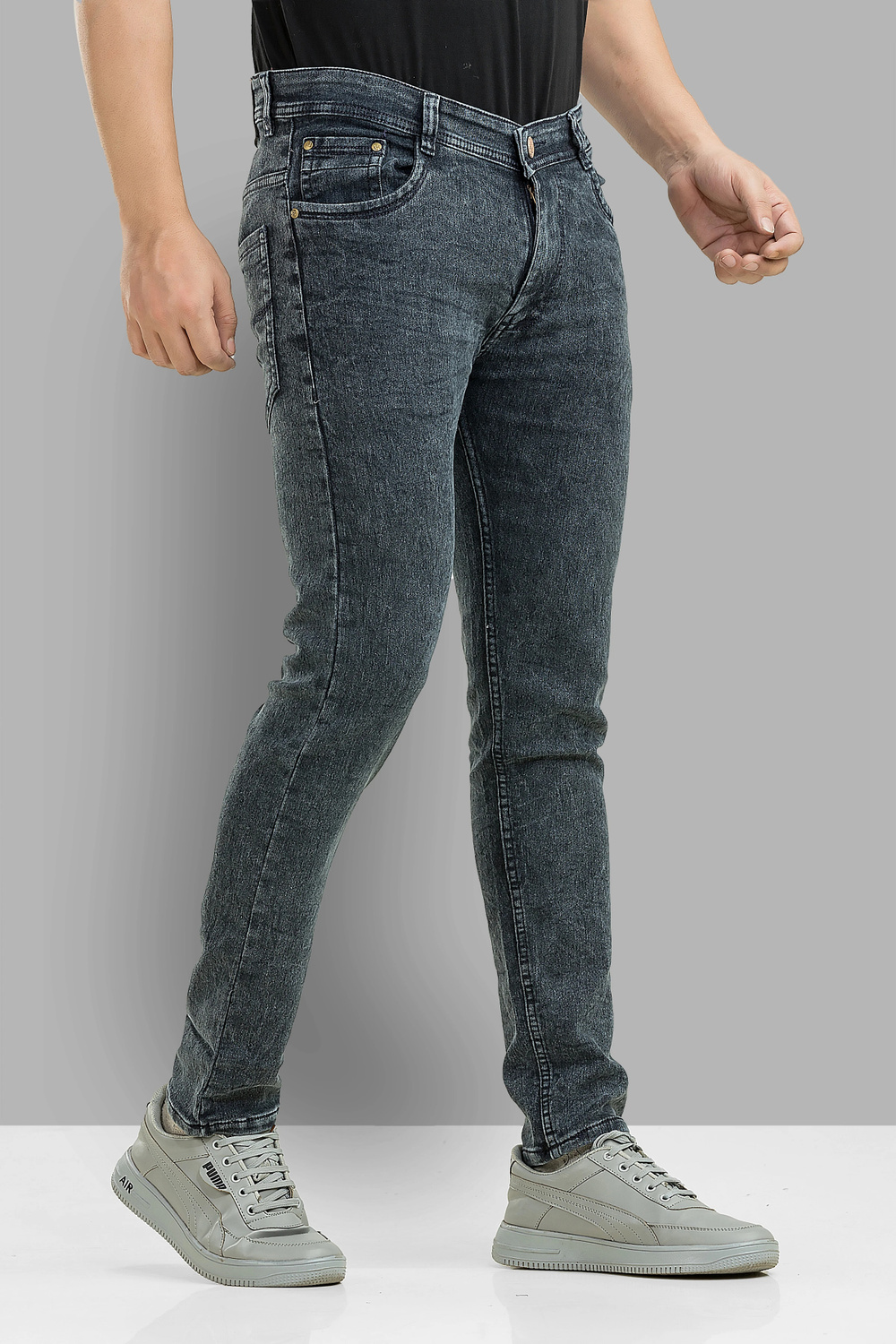 Metronex Solid Denim Slim Fit Jeans