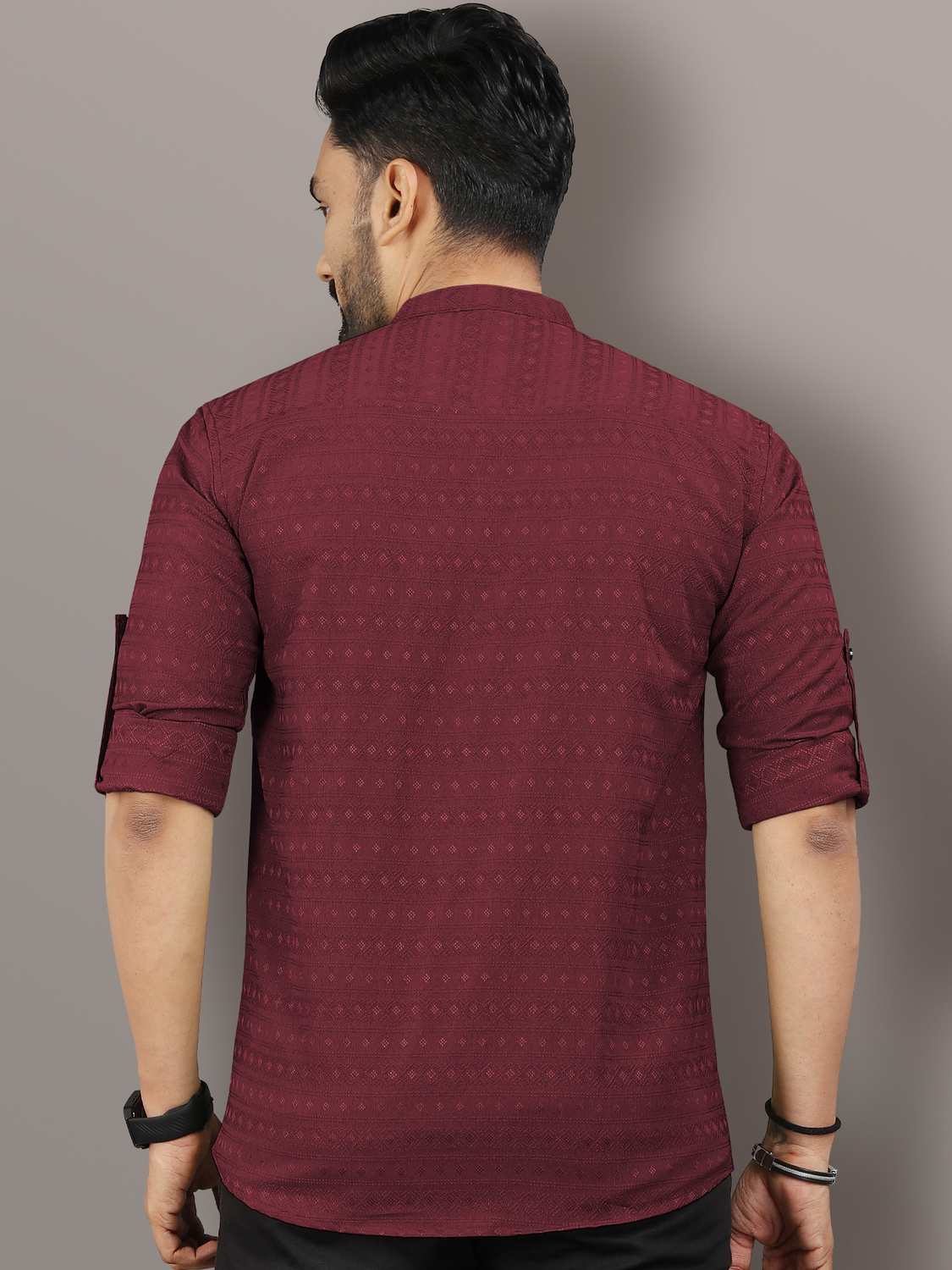 Verve Roll-up style long sleeves  Kurta 