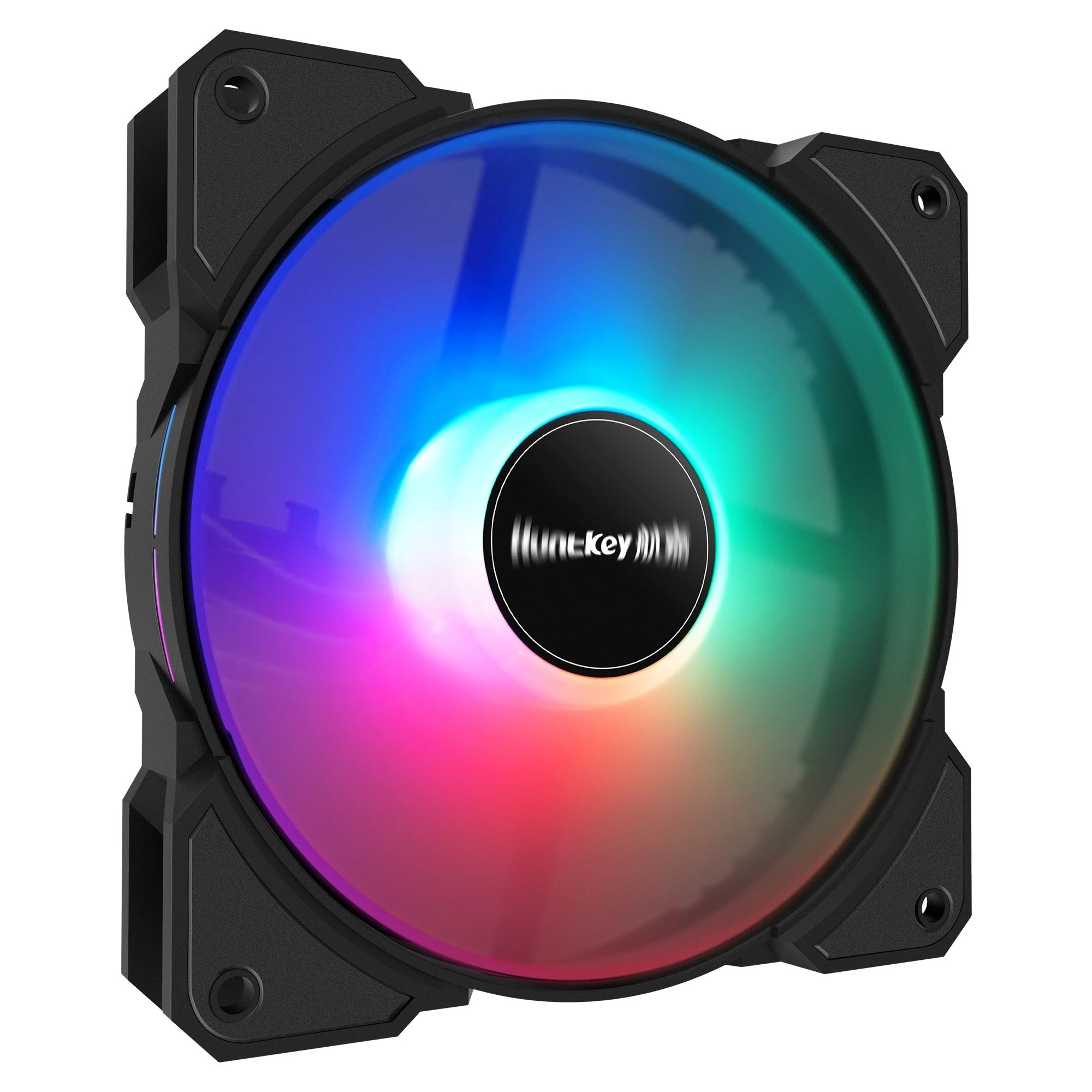 Huntkey GX122 New Moon - 4-Pin 120mm Colorful PC Fan, 1200 RPM Cooler