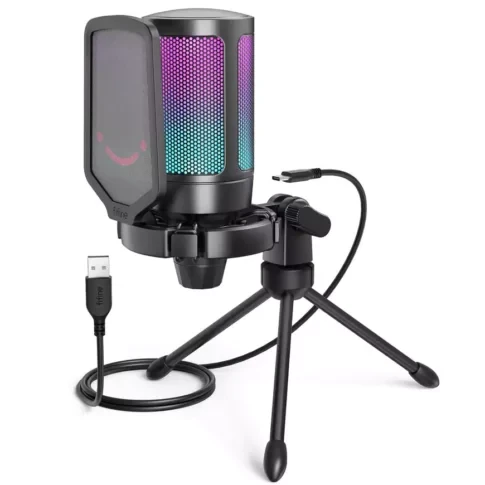 FIFINE AmpliGame A6T Gaming USB Microphone | Comes with Stand