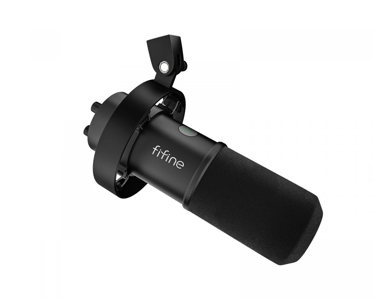 FIFINE K688 Professional Dynamic Microphone (USB/XLR | Cardioid | Real-Time Audio Monitoring | Mute Function | Solid Metal Construction)