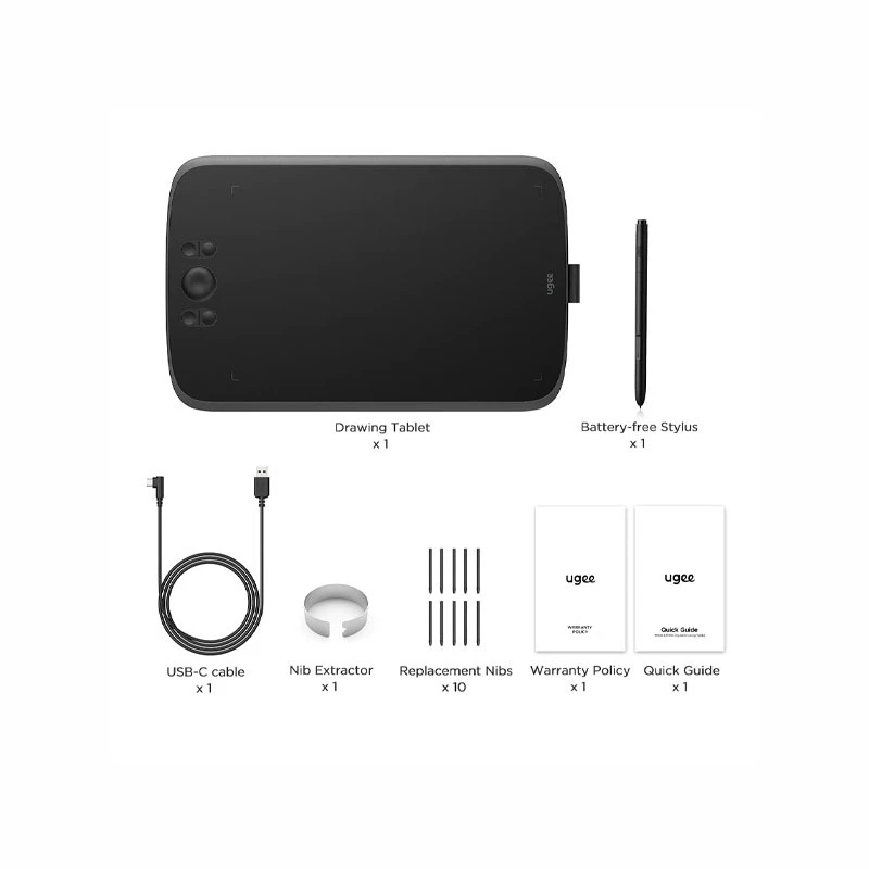 UGEE Upgrade M808 10x6.25 inch Drawing Tablet