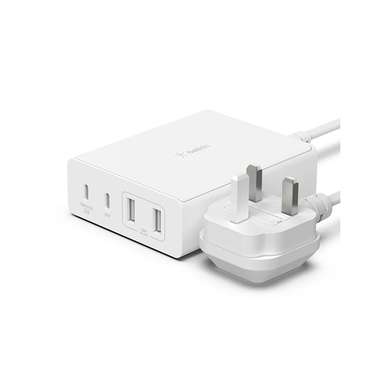 Belkin BoostCharge Pro 4-Port GaN Charger 108W WCH010zbWH