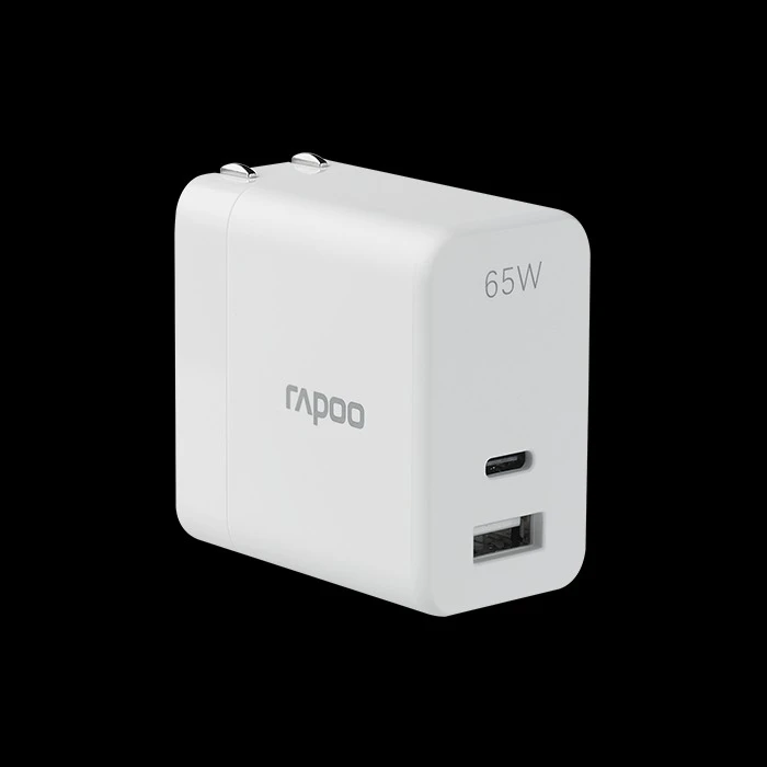 Rapoo Pa65 GaN 65 Watts USB Type-C Wall Charger - For Laptops, MacBooks & Smartphones