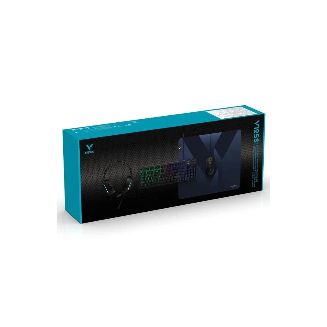 Rapoo GAMING COMBO SET RAPOO V125S 4IN1 - KEYBOARD/MOUSE/HEADPHONE/MOUSEPAD