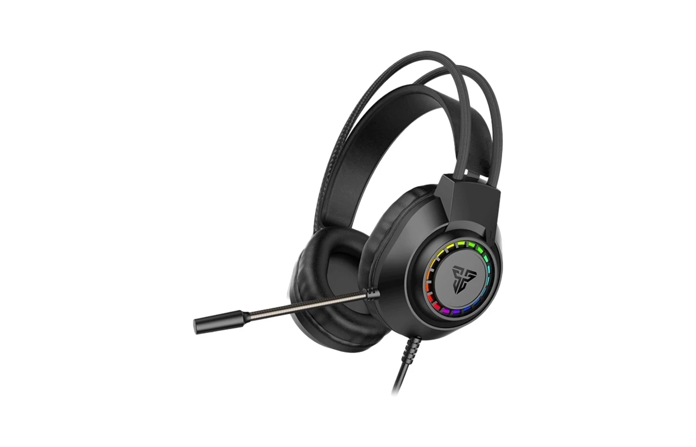 Fantech Portal HQ55 Gaming Headset (50mm Driver | 20-20,000Hz Frequency | RGB Circular Lighting | Easy Volume Control | Multi-Platform Compatibility | 1-Year Warranty)