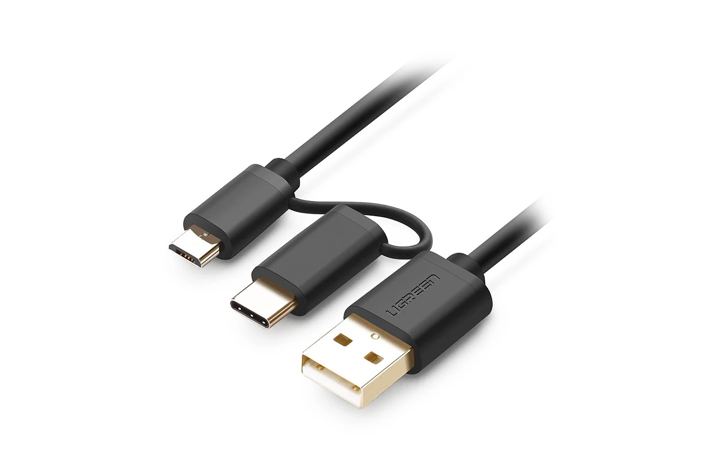 UGREEN Micro-USB to USB A Cable with USB-C Adapter