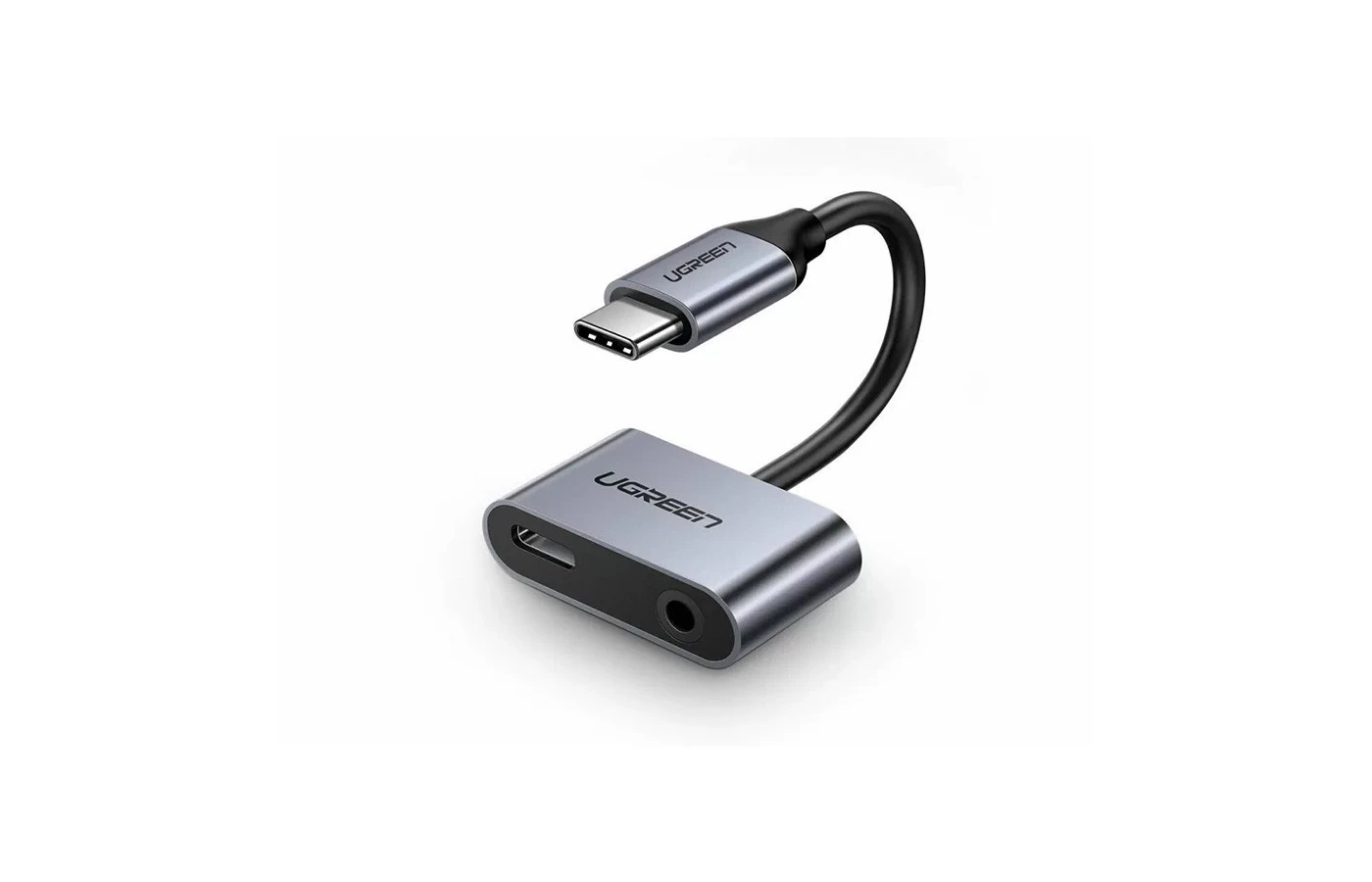 UGREEN Type C Male To 3.5mm Audio + Type C Female Adapter
