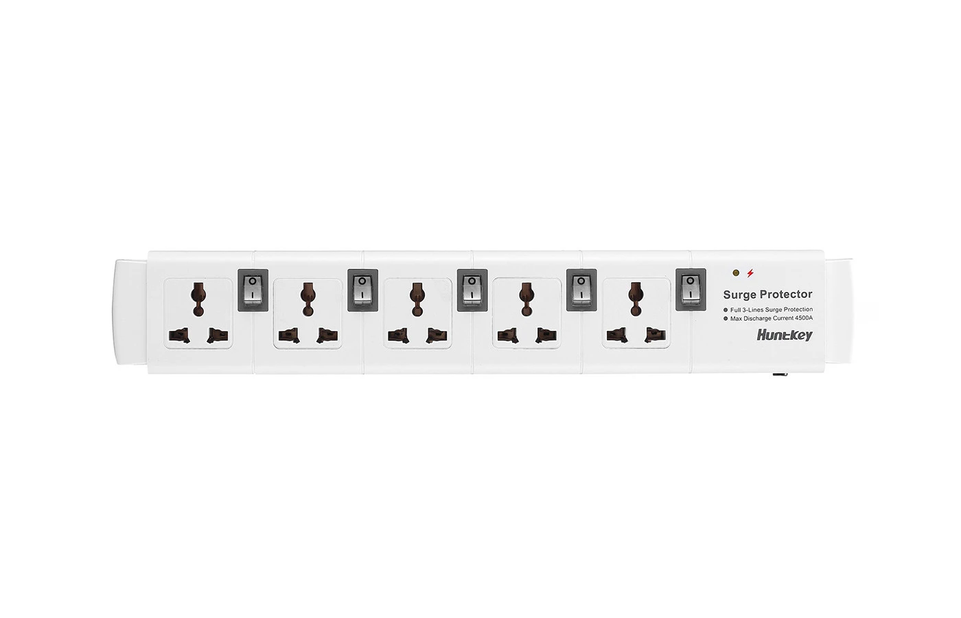 Huntkey PZC504-2 | 5 Universal Socket Power Strip | Multi-Plug | Surge Protector