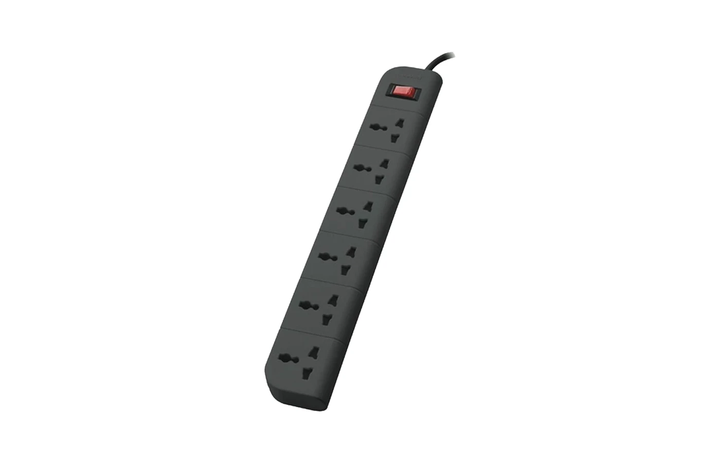 Belkin Economy Series 6‑Socket Surge Protector (F9E600ZB2M) | 2 Meter Cord Length | 5 Years Warranty