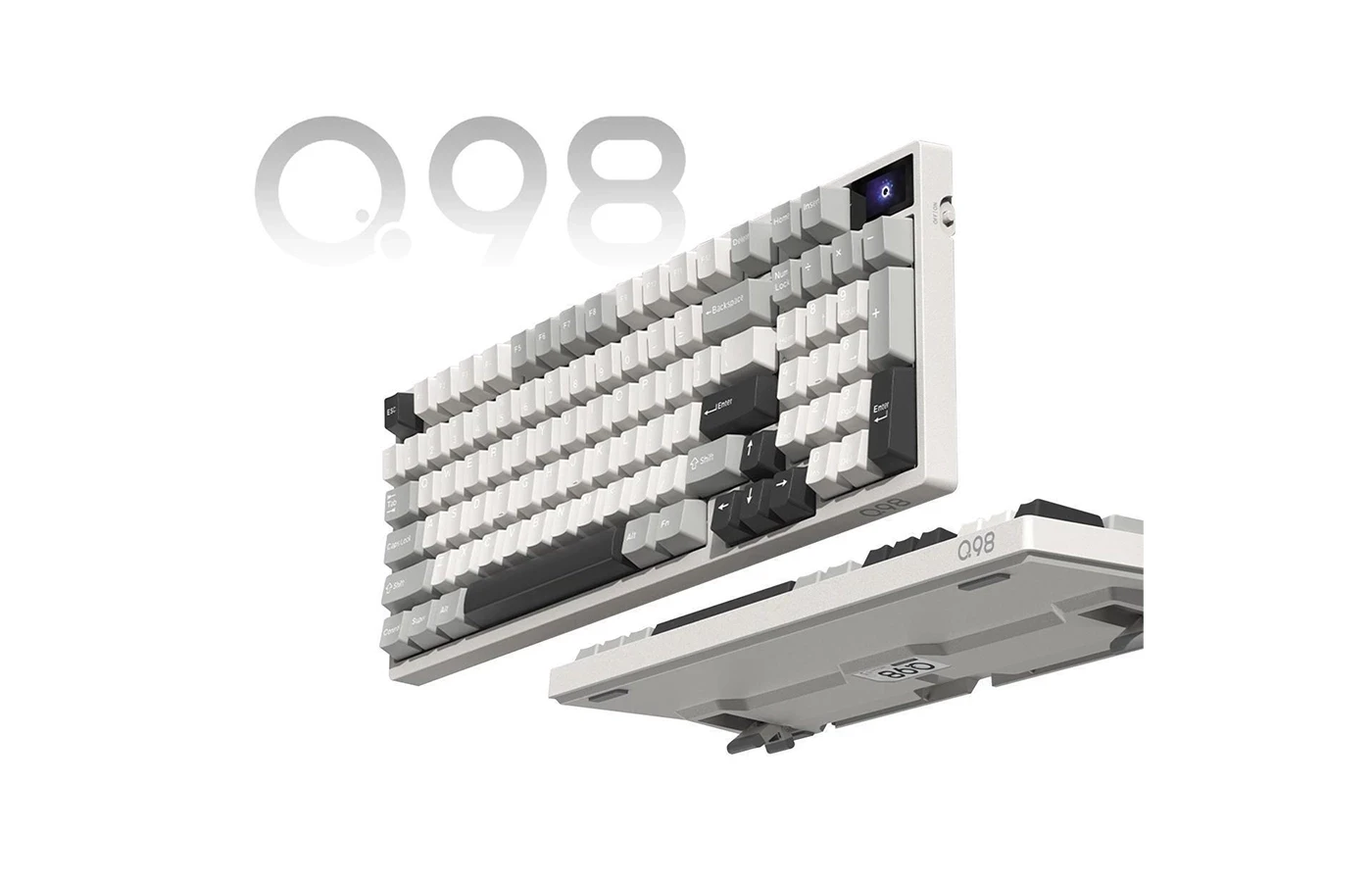 SAMA Q98 RGB Hot-swappable Tri-Mode Mechanical Gaming Keyboard with LCD display
