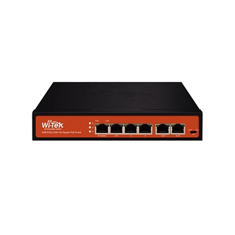 WI-TEK 4GE+2GE Uncontrolled Gigabit Switch With POE Function WI-PS305G