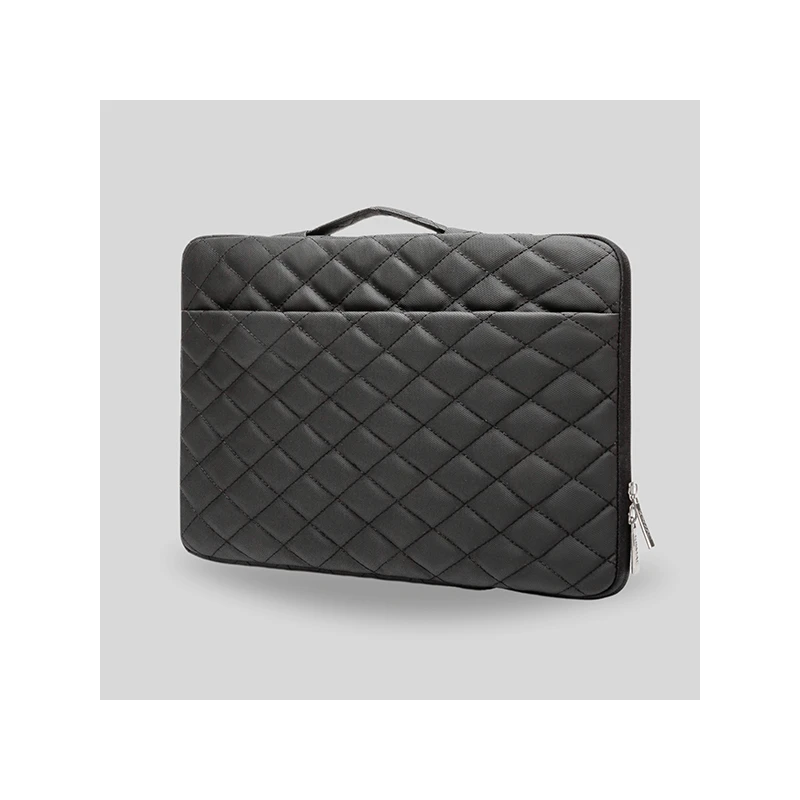 Kinmac 360° 15.6 inch Cushion Protective Waterproof Laptop Sleeve Embroidery Black