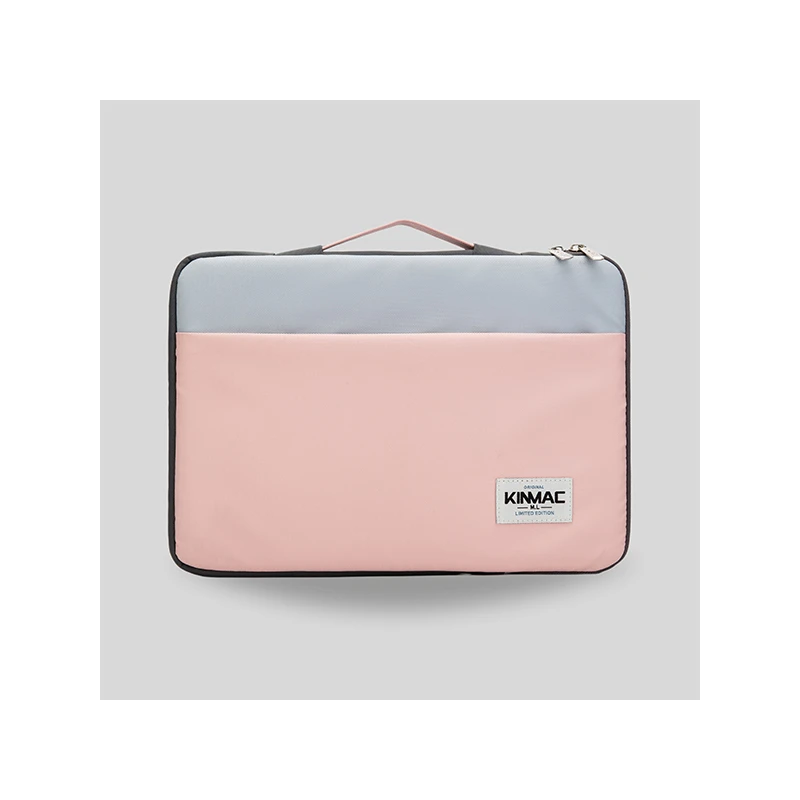 Kinmac 360° 15.6 inch Cushion Protective Waterproof Laptop Sleeve Pink and Blue