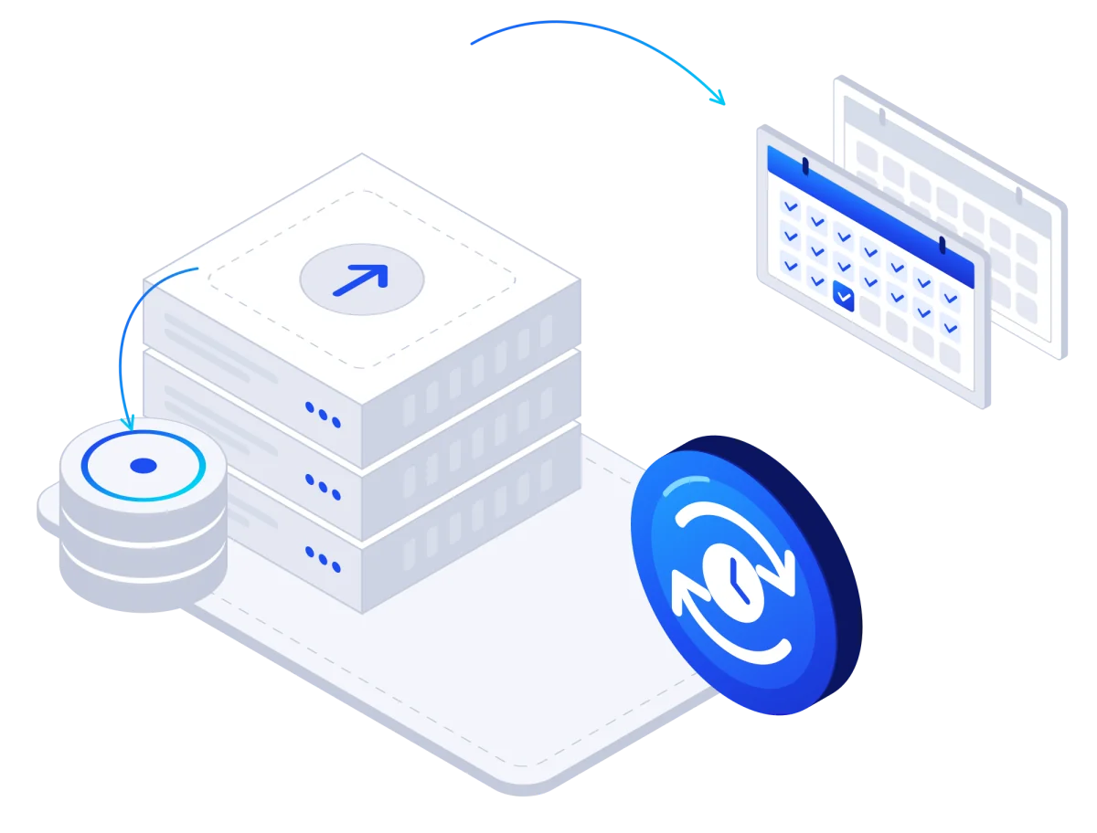 Automatic website backups twice a day, stored off-site and ready to restore