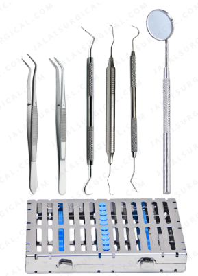 Professional Dental Examination Instrument Kit – 6 Pieces