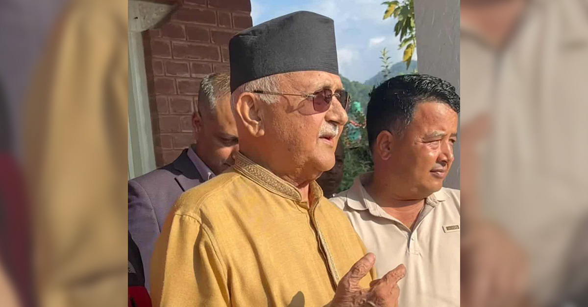 बालेनलक्षित केपी ओलीको टिप्पणी : पहिल्यै सिंहदरबार जलाउछु भन्नेहरुले घुसपैठ गरेर सिंहदरबार जलाए