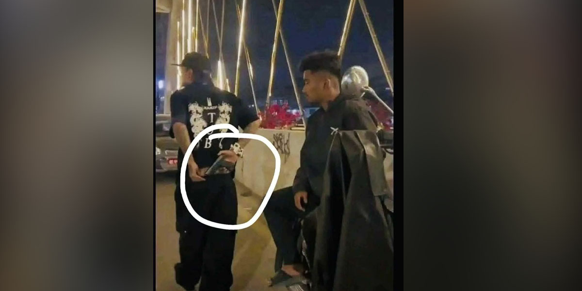 ‘टीओबी’ टिसर्ट लगाएका युवकले पेस्तोल बोकेको तस्बिर भाइरल,  प्रहरी खोजी गर्दै