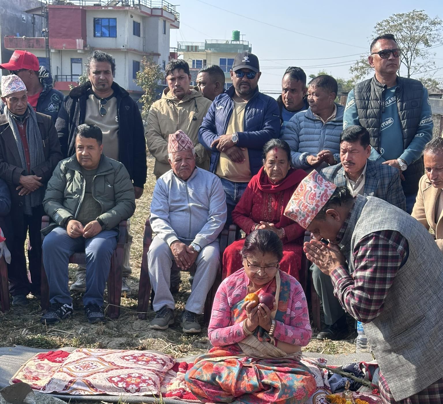 केपी ओलीका लागी ओली निवास बनाउने कार्य सुरु