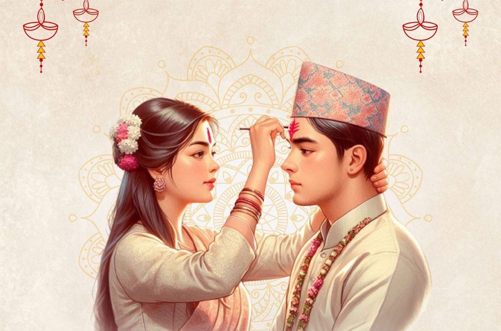 आज भाइटीका, उत्तम साइत ११:३९ बजे