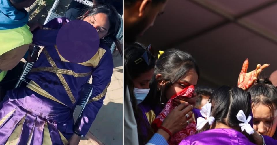 कुशल मल्लले छक्का हानेको बलले लागेर चियर लिडर घाइते