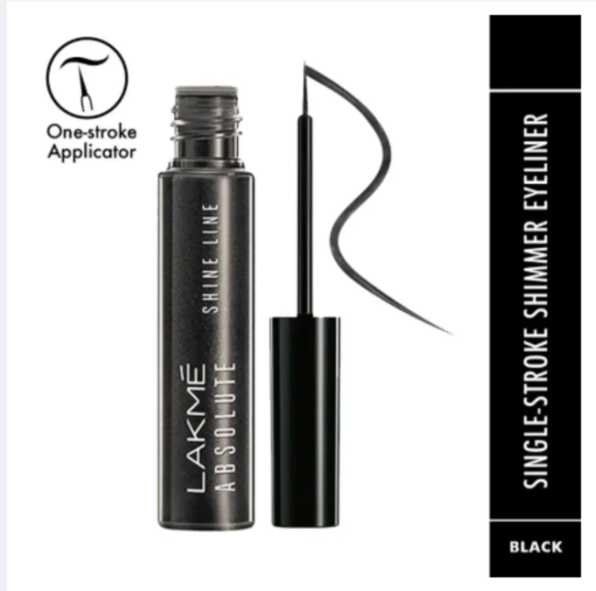 Lakme Absolute Shine Liquid Eye Liner - Black(4.5ml) BUY 1 GET 1 FREE