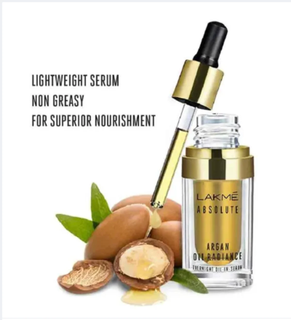 Lakme Absolute Argan Oil Radiance Face Overnight Oil in Serum 15ml