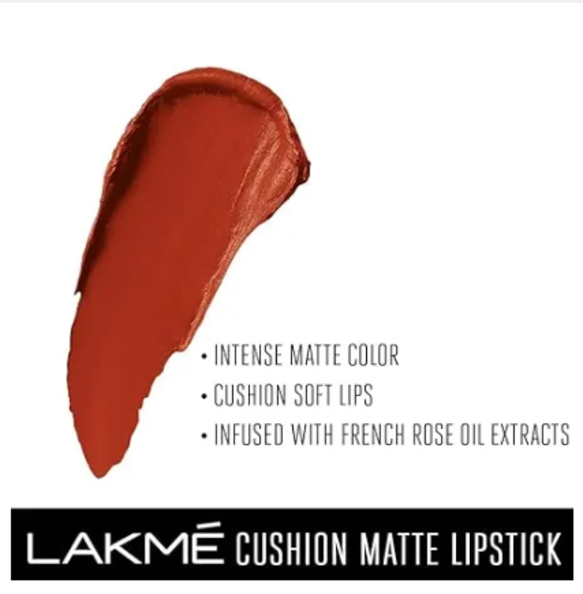 Lakme Cushion Matte Lipstick Red Orchid CR4 - 4.5 g