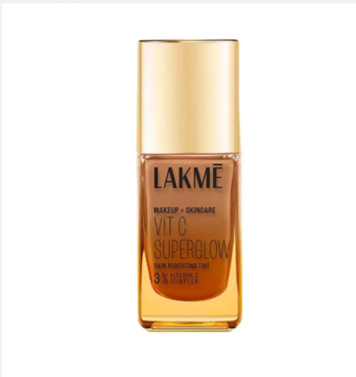LAKMÉ Natural Makeup For All Skin Type+Skincare Vitc Superglow Skin Perfecting Liquid Medium Coverage Tint