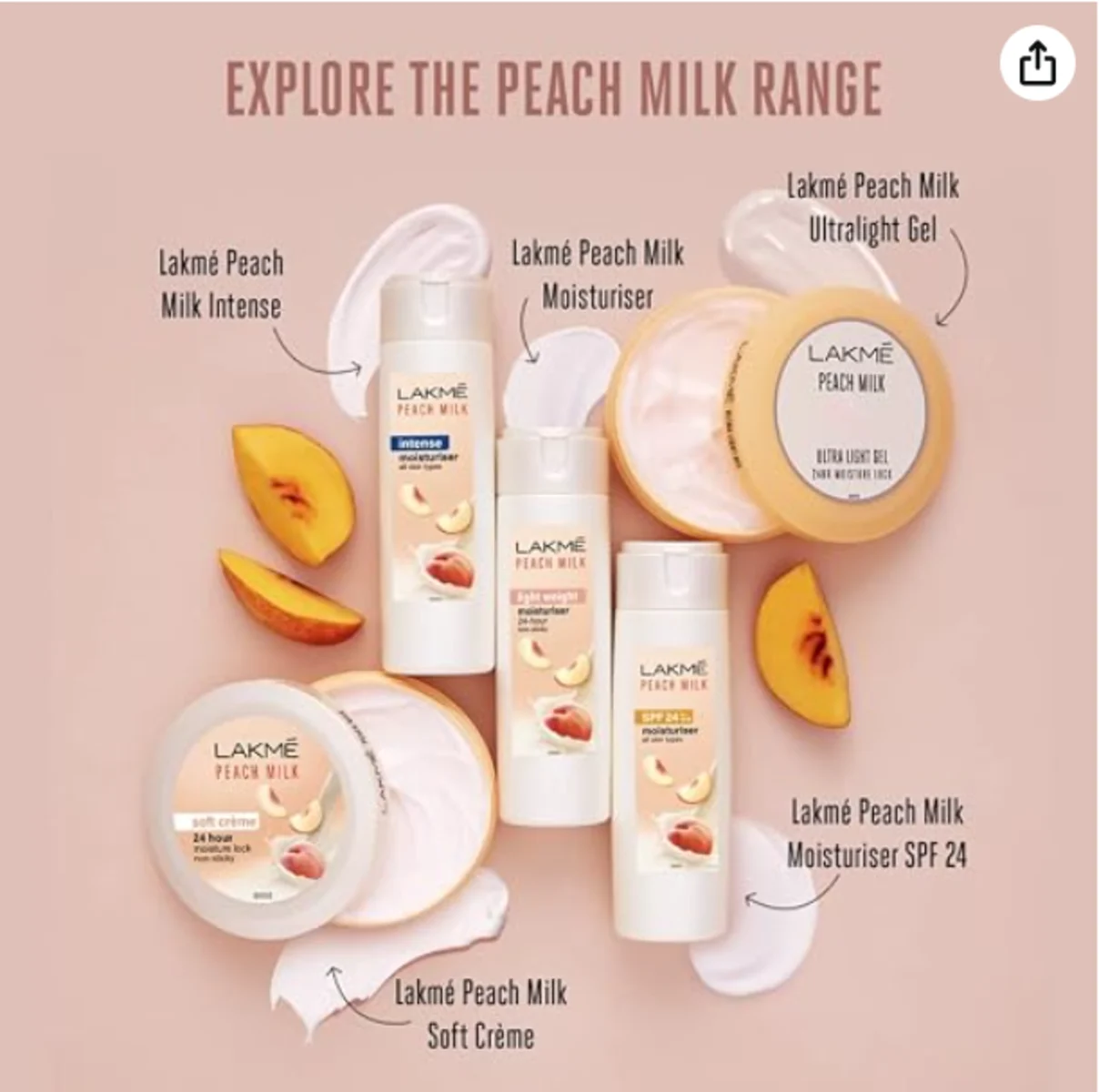 Lakme Peach Milk Soft Creme Moisturizer 100g