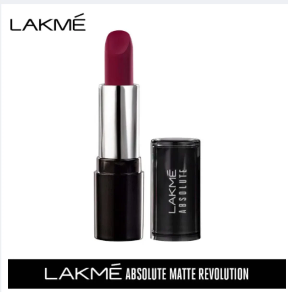 Lakme Absolute Matte Revolution Lip Color, 502 Burgundy Blast