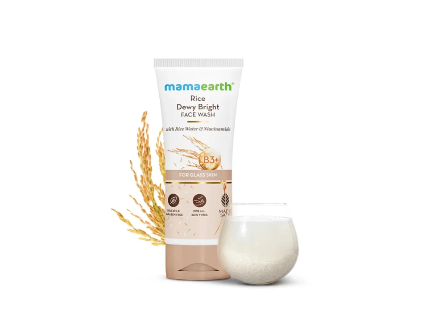Mamaearth Rice Dewy Bright Face Wash 100ml