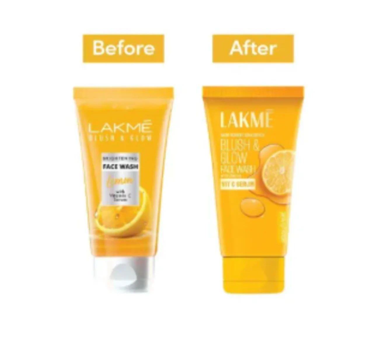 Lakme Blush & Glow Brightening Face Wash Lemon With Vitamin C Serum 100g