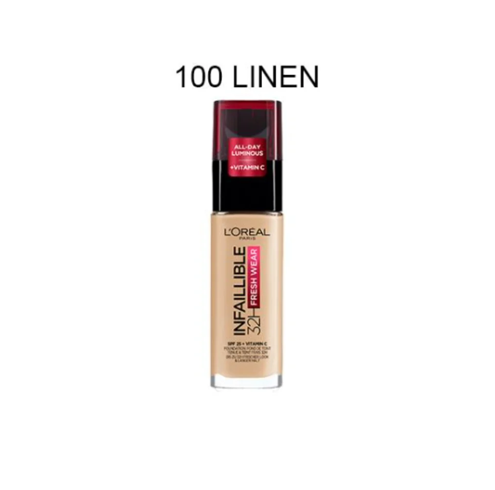 L'Oreal Infallible 32H Freshwear Foundation 100 Linen 30ml