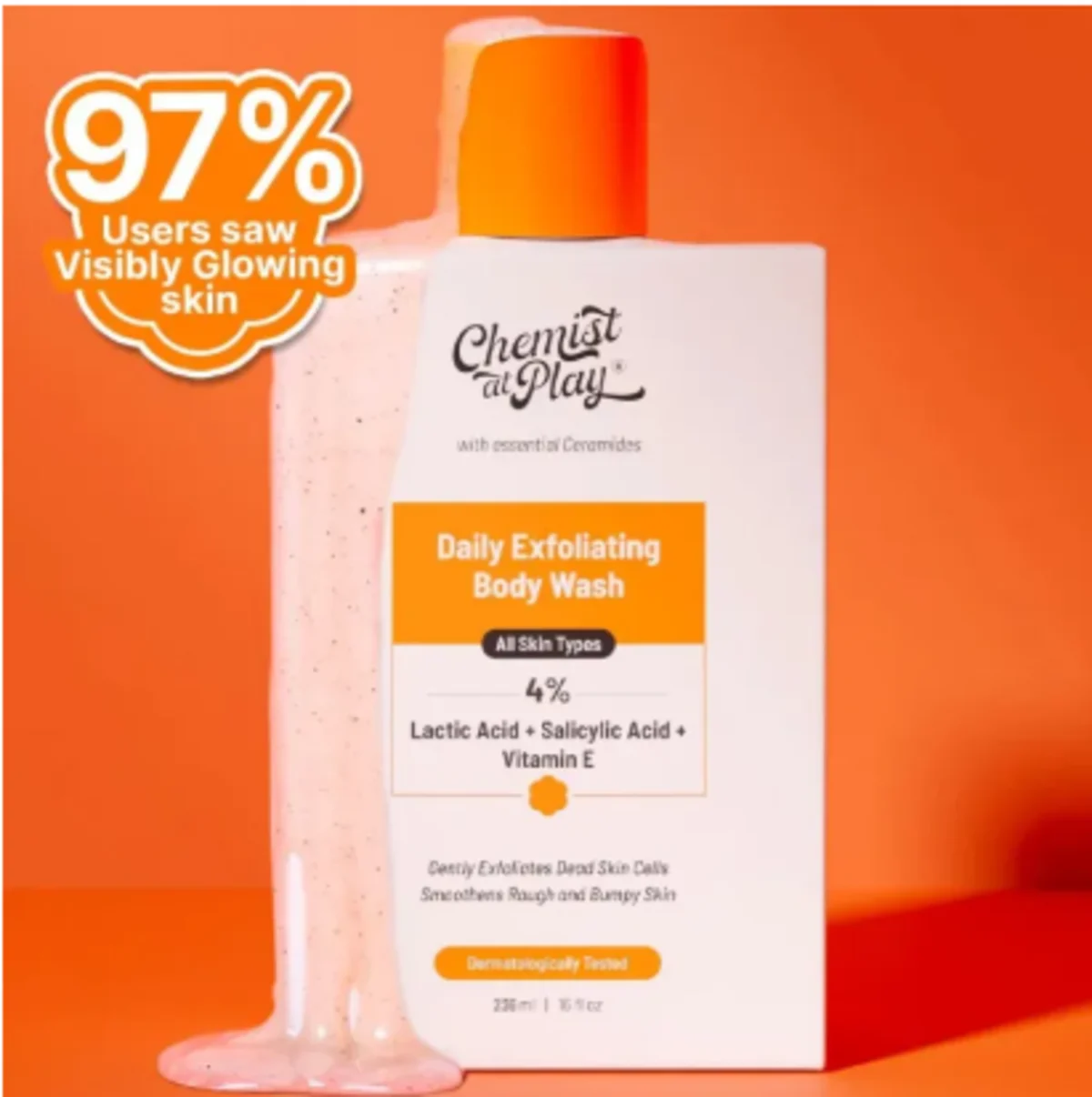 Chemist At Play Exfoliating Body Wash with Salicylic Acid & Lactic Acid