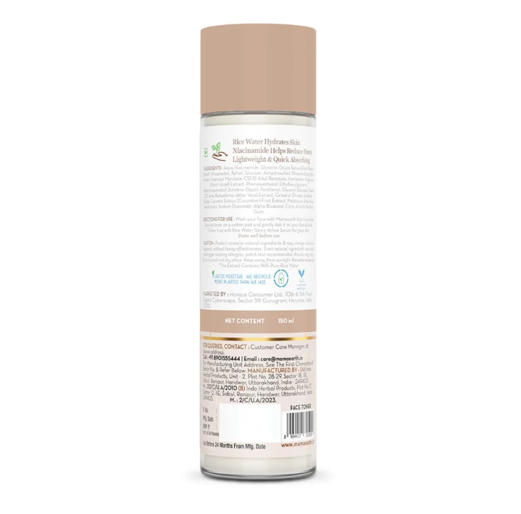 Mamaearth Rice Water Dewy Face Toner 150ml