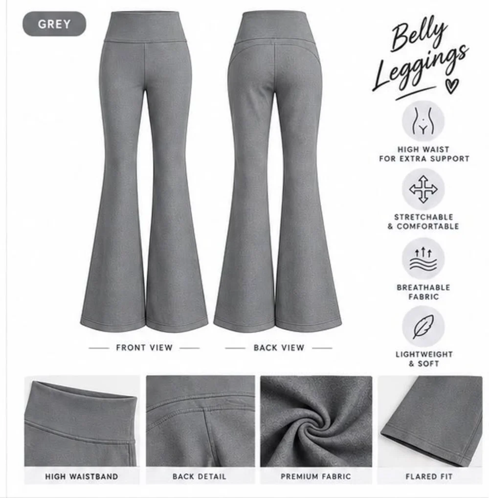 Belly Leggings for Women – Stretchable & Comfortable Maternity Leggings | Available in 5 Colors