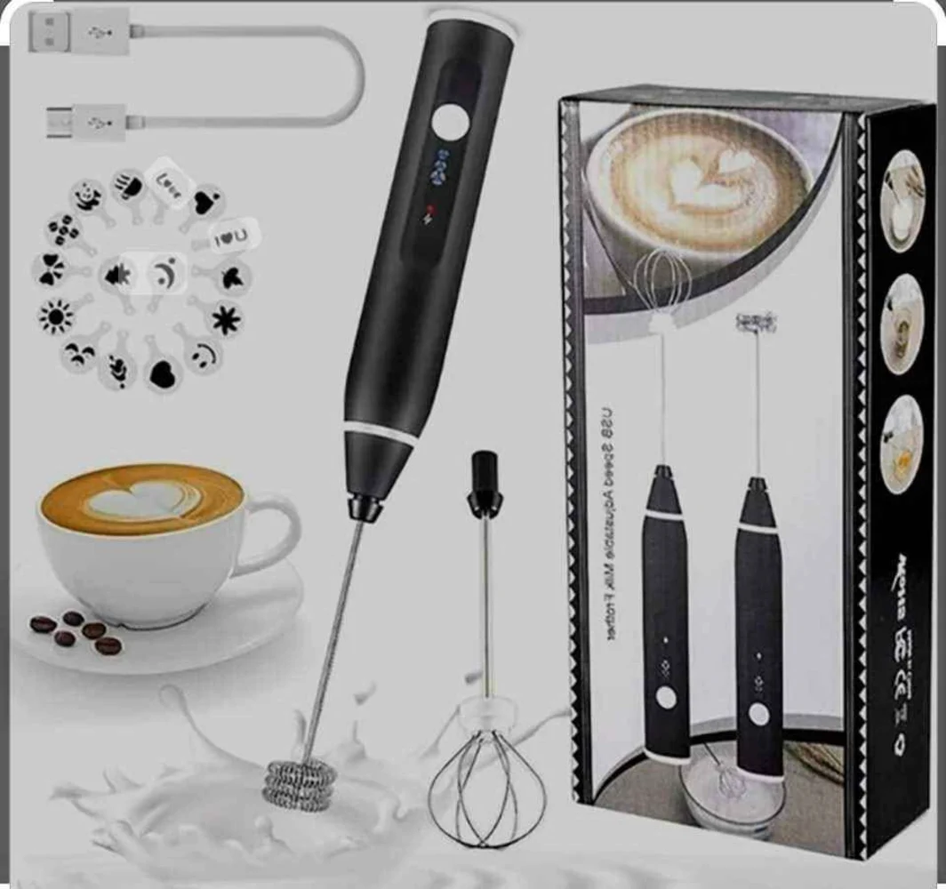 Milk Frother Handheld for Coffee, Electric Hand Foamer Blender for Drink Mixer.