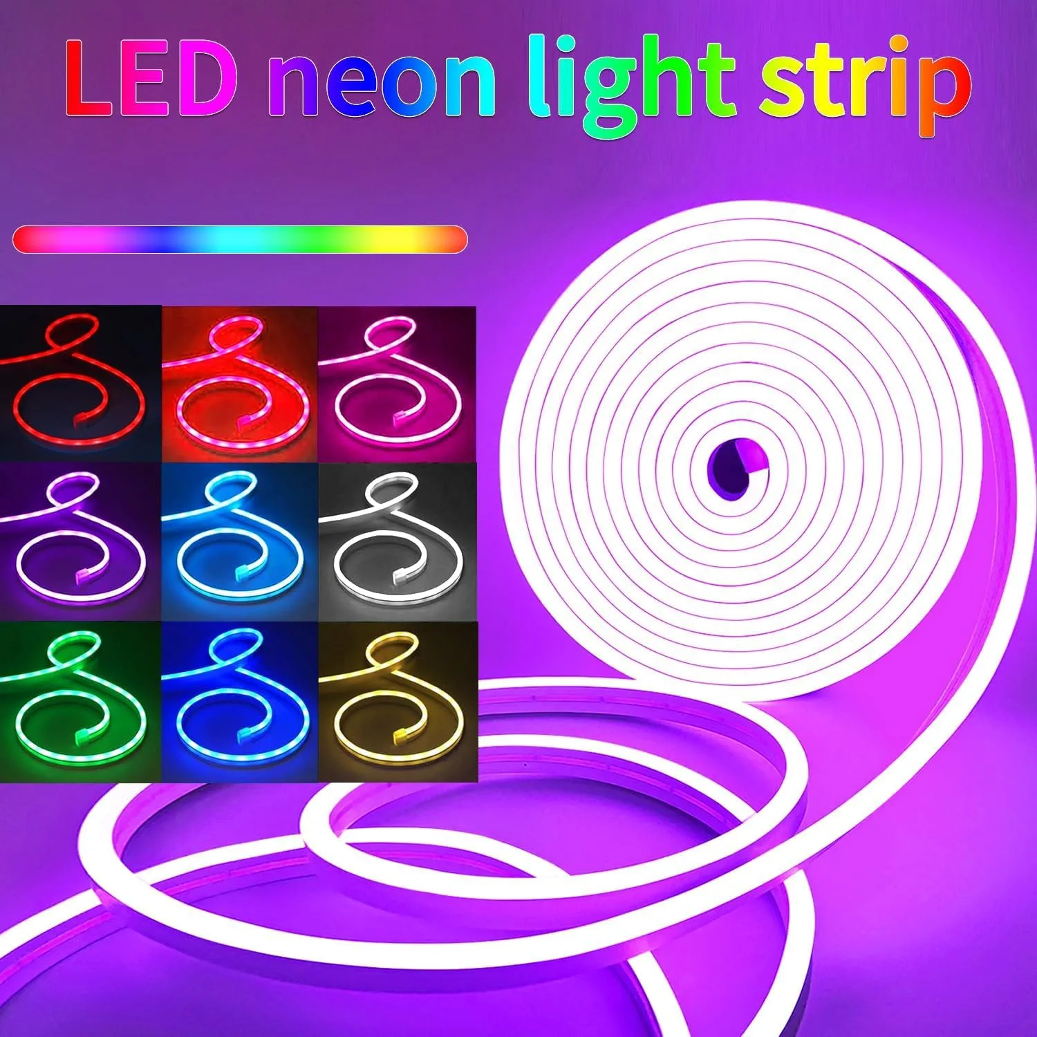5 Meter RGB LED Neon Rope Light – Smart App & Remote Control | IP68 Waterproof