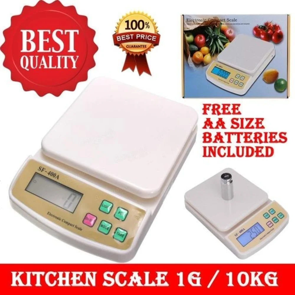 Good Quality SF 400 A Kitchen and Outdoor Weighing Machine (Accurate weight capacity 1G to 10Kg).