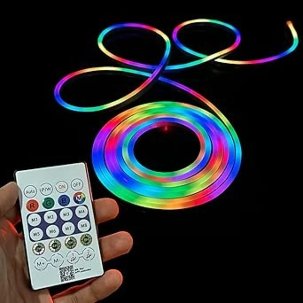 5 Meter RGB LED Neon Rope Light – Smart App & Remote Control | IP68 Waterproof
