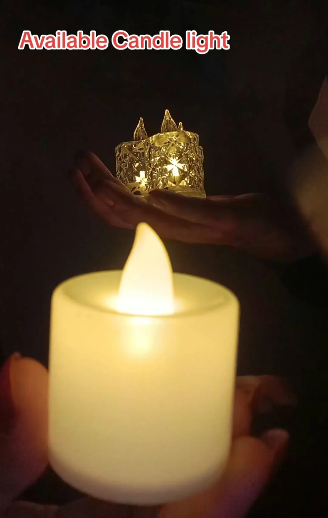 Portable Candle Light Pack of 24 LED Candle Light Flameless Electric Tea Light.