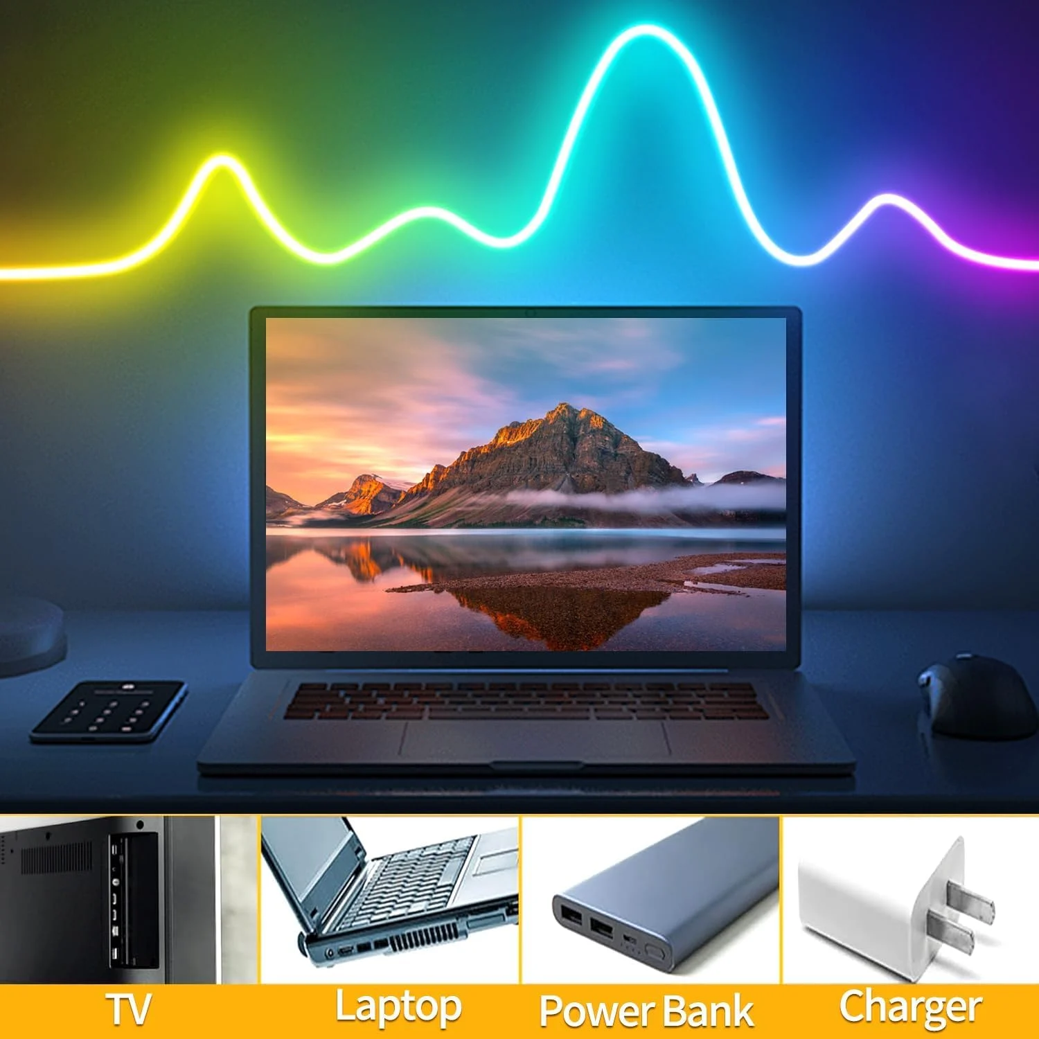 5 Meter RGB LED Neon Rope Light – Smart App & Remote Control | IP68 Waterproof