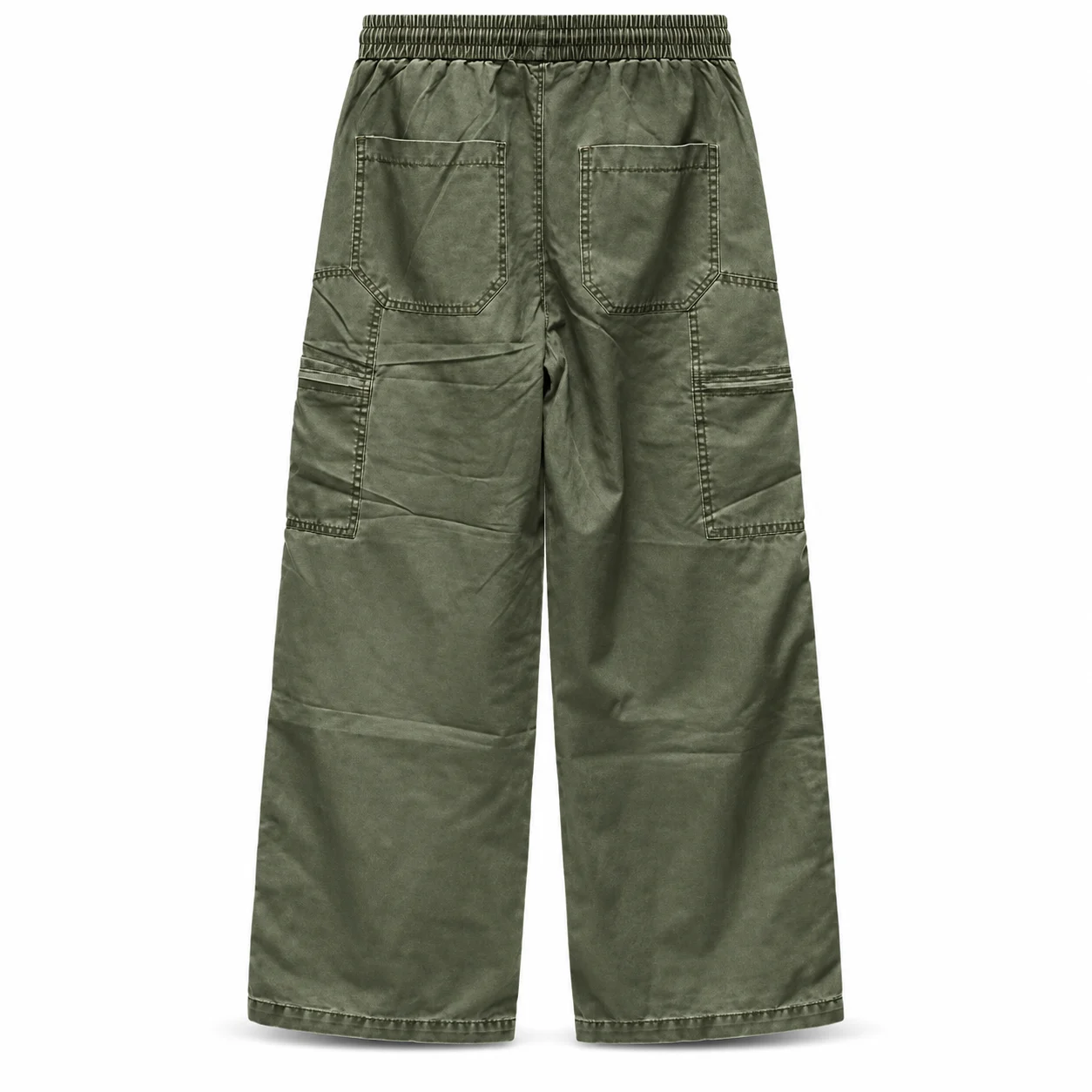 Men’s Washed Baggy Cargo Trousers
